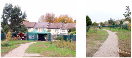 Visitors at the Mendip Wildlife Garden had tea and shelter