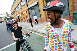 Sustrans’ policy is that adults should choose whether or not they wear a helmet but that children should be encouraged to do so