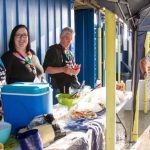 Feeding the homeless at the Hollybrook site