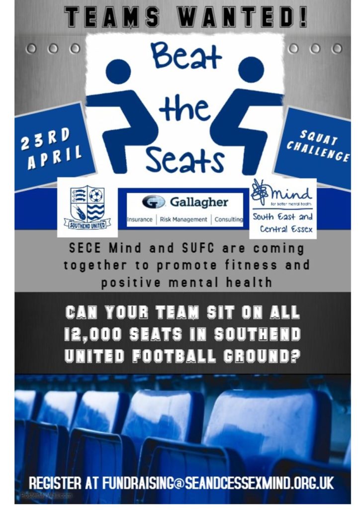 Beat the Seats Challenge at Southend United