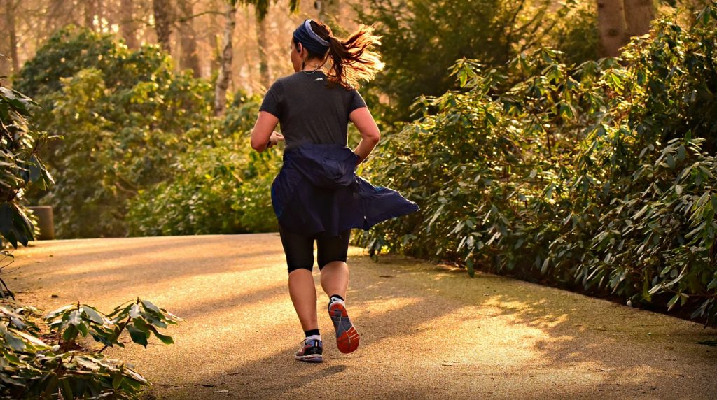 woman jogging