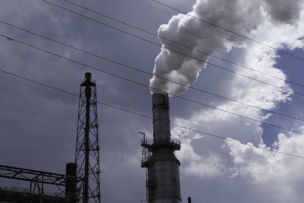 Factories causing pollution