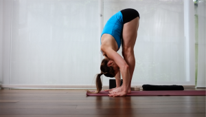 Forward Fold → Ardha Uttanasana/Standing Half Forward Bend