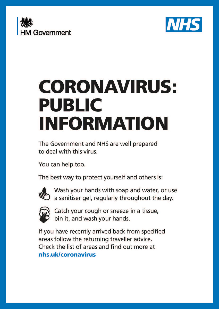 Coronavirus - public information