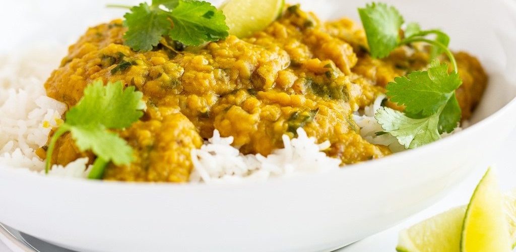 fabulous healthy, vegan dal: red coconut lentil curry