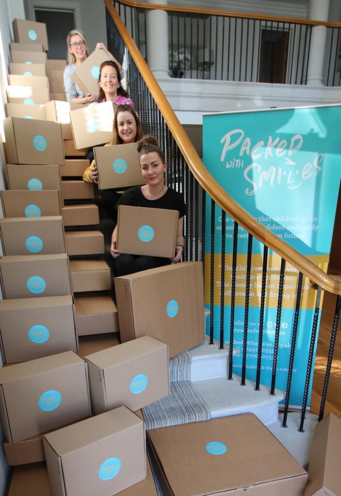 Packed with Smiles provide new uniform parcels for disadvantaged children