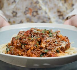 My favourite vegan ragù is an adaptation of Elly Curshen’s Mushroom Lentil and Walnut Ragu recipe featured in Let’s Eat.