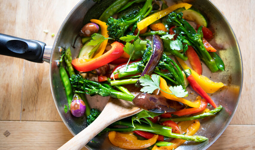 start cooking healthier meals like this vegetarian stir fry