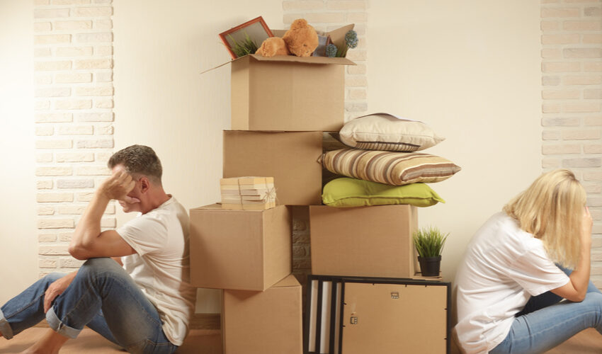 Try and get organised to elimate stress when moving home