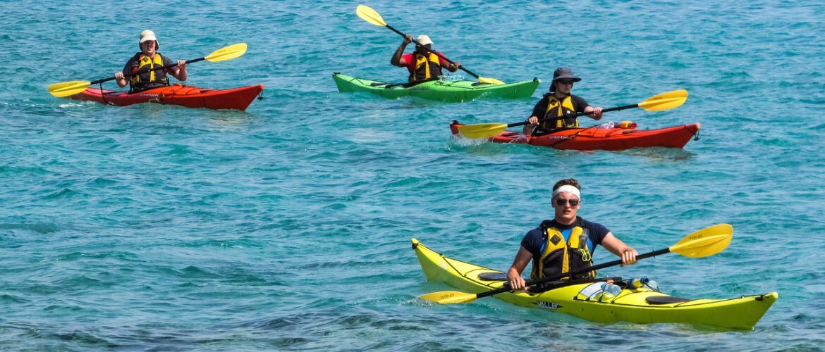 Kayaking is increasing in popularity in the UK