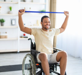 Resistance bands are a good option to consider if you are exercising with limited mobility