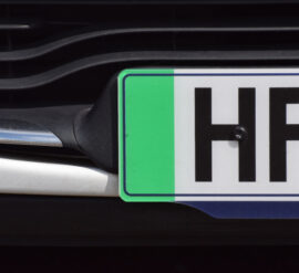 Our guides to green number plates explains how this green strip identifies zero emission cars