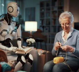 Wondering if AI and robotics could transform elderly care. Humanoid acting as a companion